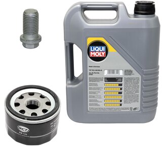 Engine Oil Set 5W-40 5 liters + Oilfilter SCT SM 142 + Oildrainplug 08277