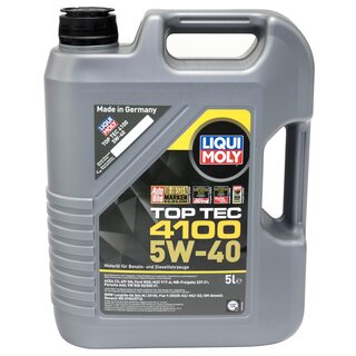 Engine Oil Set 5W-40 5 liters + Oilfilter SCT SM 5092 + Oildrainplug 48871