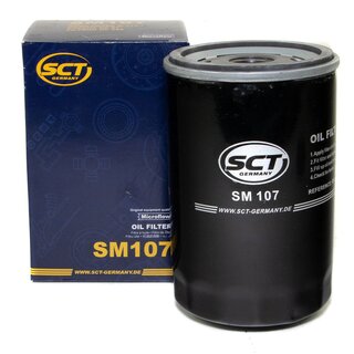 Engine Oil Set 5W-30 5 liters + Oilfilter SCT SM 107 + Oildrainplug 12281