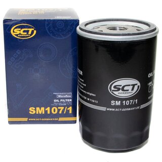 Engine Oil Set 5W-30 5 liters + Oilfilter SCT SM 107/1 + Oildrainplug 48877
