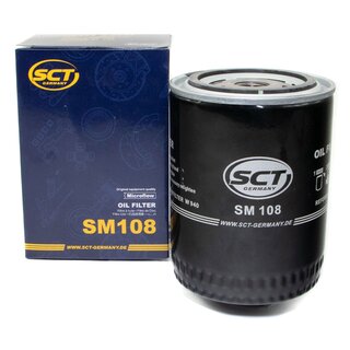 Engine Oil Set 5W-30 5 liters + Oilfilter SCT SM 108 + Oildrainplug 08277
