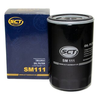 Engine Oil Set 5W-30 5 liters + Oilfilter SCT SM 111 + Oildrainplug 48871