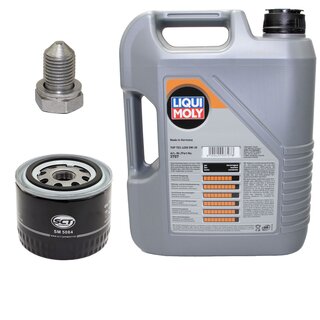 Engine Oil Set 5W-30 5 liters + Oilfilter SCT SM 5084 + Oildrainplug 48871