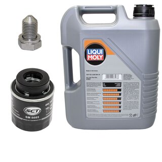 Engine Oil Set 5W-30 5 liters + Oilfilter SCT SM 5085 + Oildrainplug 48871