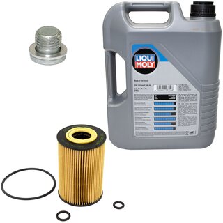 Engine Oil Set 5W-30 5 liters + Oilfilter SCT SH 4049 P + Oildrainplug 100497