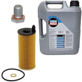 Engine Oil Set 5W-30 5 liters + Oilfilter SCT SH 4076 P + Oildrainplug 100551