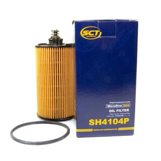 Motorl Set 5W-30 5 Liter + lfilter SH 4104 P + lablassschraube 04572