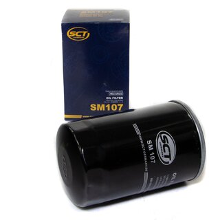 Engine Oil Set 5W-30 5 liters + Oilfilter SCT SM 107 + Oildrainplug 48871