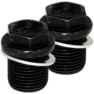 Oil drain plug FEBI 47739 M18 x 1,5 mm with sealing ring set 2 pieces