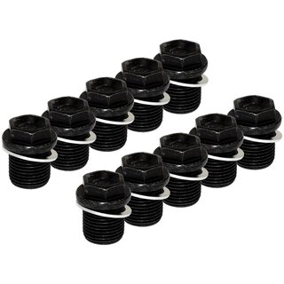 Oil drain plug FEBI 47739 M18 x 1,5 mm with sealing ring set 10 pieces
