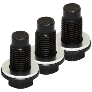 Oil drain plug FEBI 172445 M12 x 1,25 mm  with sealing ring set 3 pieces