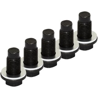 Oil drain plug FEBI 172445 M12 x 1,25 mm  with sealing ring set 5 pieces