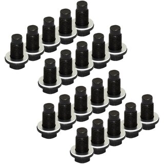 Oil drain plug FEBI 172445 M12 x 1,25 mm  with sealing ring set 20 pieces