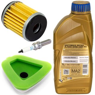 Maintenance Set oil 1 Liters air filter + oil filter + spark plug