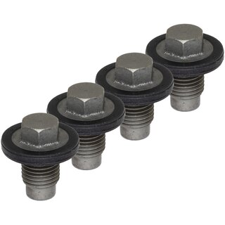 Oil drain plug FEBI 108810 M14 x 1,5 mm with sealing ring set 4 pieces