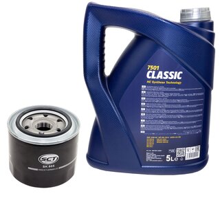 Motor oil set of Engineoil Engine oil MANNOL Classic 10W-40 API SN/CH-4 5 liters + oil filter SK 805