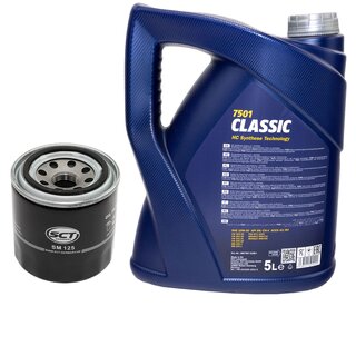 Motor oil set of Engineoil Engine oil MANNOL Classic 10W-40 API SN/CH-4 5 liters + oil filter SM 125