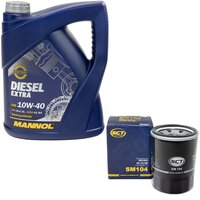 Motor oil set of Engineoil Engine oil MANNOL Diesel EXTRA...