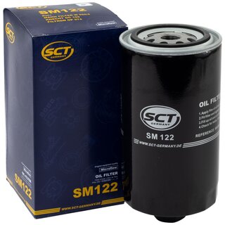 Motor oil set of Engineoil Engine oil semisynthetic MANNOL Defender 10W-40 API SN 5 liters + oil filter SM 122