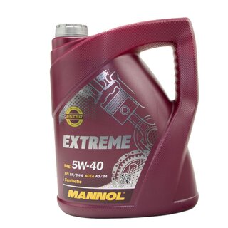 Motor oil set of Engineoil Engine oil MANNOL Extreme 5W-40 API SN/CH-4 5 liters + oil filter SH 422 P