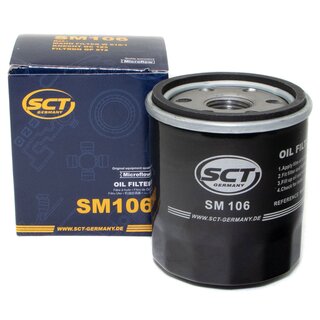 Motorl Set 5W-40 5 Liter + lfilter SM 106 + lablassschraube 172445