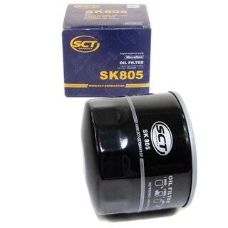 Engine Oil Set 5W-40 5 liters + Oilfilter SCT SK 805 + Oildrainplug 48876