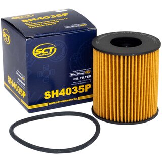 Engine Oil Set 5W-30 5 liters + Oilfilter SCT SH 4035 P + Oildrainplug 106566