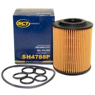Engine Oil Set 5W-30 5 liters + Oilfilter SCT SH 4788 P + Oildrainplug 48876