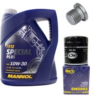 Motorl Set 10W-30 5 Liter + lfilter SM 5092 +...