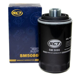 Motorl Set 5W30 5 Liter + lfilter SM 5086 + lablassschraube 103328