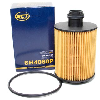 Motorl Set 5W-30 5 Liter + lfilter SH 4060 P + lablassschraube 48876
