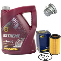 Engine Oil Set 5W-40 5 liters + Oilfilter SCT SH 425/1 P...