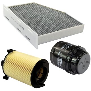 Filter set air filter 31386 + cabin air filter 105789 + oilfilter 49666