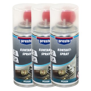Presto Contact Cleaner Electronic Maintenance Spray 429910 3 X 150 ml