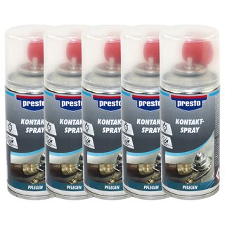 Presto Contact Cleaner Electronic Maintenance Spray 429910 5 X 150 ml