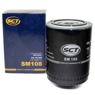 Engine Oil Set 20W-50 5 liters + Oilfilter SCT SM 108 + Oildrainplug 08277