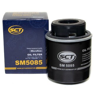 Engine Oil Set 20W-50 5 liters + Oilfilter SCT SM 5085 + Oildrainplug 48871