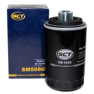 Motorl Set 20W-50 5 Liter + lfilter SM 5086 + lablassschraube 48871