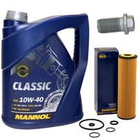 Engine Oil Set 10W-40 5 liters + Oilfilter SCT SH 4030 P...