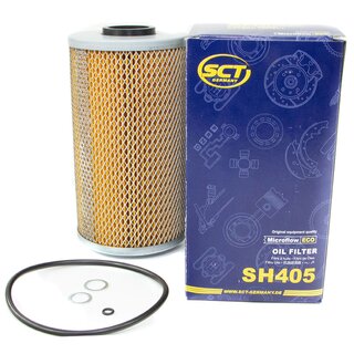 Engine Oil Set 10W-40 5 liters + Oilfilter SCT SH 405 + Oildrainplug 100551