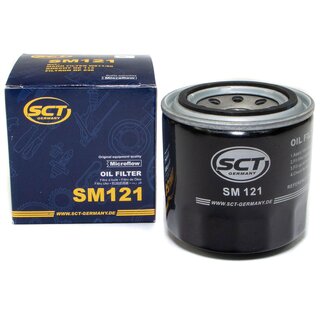 Engine Oil Set 5W-30 5 liters + Oilfilter SCT SM 121 + Oildrainplug 30269