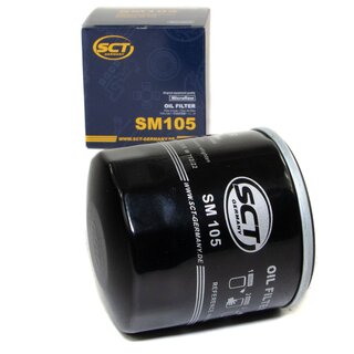 Engine Oil Set 5W30 5 liters + Oilfilter SCT SM 105 + Oildrainplug 48876