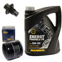Engine Oil Set 5W30 5 liters + Oilfilter SCT SM 119 +...