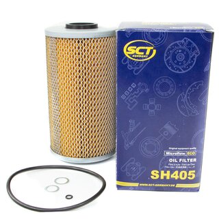 Engine Oil Set 5W40 5 liters + Oilfilter SCT SH 405 + Oildrainplug 100551