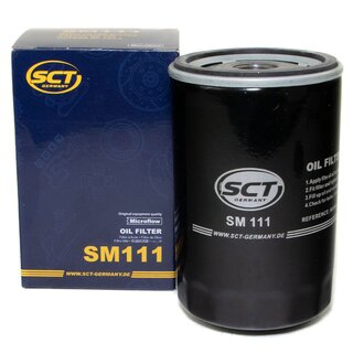 Engine Oil Set 5W40 5 liters + Oilfilter SCT SM 111 + Oildrainplug 08277