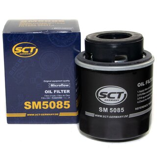 Motorl Set 5W40 5 Liter + lfilter SM 5085 + lablassschraube 48871