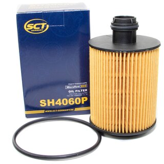 Engine Oil Set 5W-30 5 liters + Oilfilter SCT SH 4060 P + Oildrainplug 31119