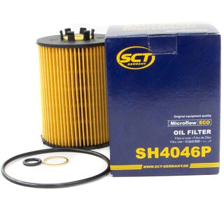 Engine Oil Set 5W-40 5 liters + Oilfilter SCT SH 4046 P + Oildrainplug 48895