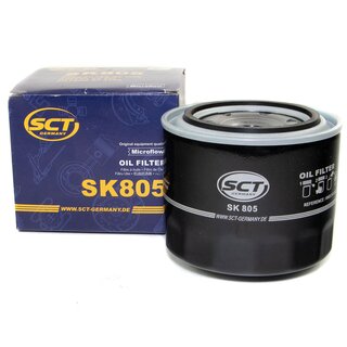 Engine Oil Set 5W-40 5 liters + Oilfilter SCT SK 805 + Oildrainplug 04572