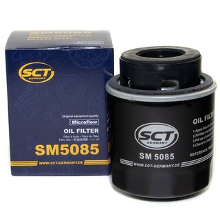 Motorl Set 5W-40 5 Liter + lfilter SM 5085 + lablassschraube 03272